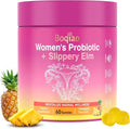 Feminine Probiotics Gummies with Slippery Elm - 60 Pineapple Gummies for Women ph Balance, Vaginal Probiotics Supports Flora, Gut Health & Immune System, Prebiotics & Lactobacillus Blend (Pineapple)