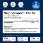 We Like Vitamins Phytoceramides 700mg - 200 Capsules All Natural Wheat Free and Plant Based - Phytoceramide Supplement - Skin Supplement for Women - Ceramides for Skin Hydration, Repair, Rejuvenation