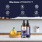Vitamatic Liquid Biotin & Collagen Drops – 50,000 mcg – 2 fl oz Supports Healthy Hair Growth, Glowing Skin & Strong Nails – for Women and Men