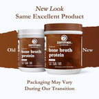 Zammex Bone Broth Protein Powder, Pure Grass Fed Beef, Chocolate Protein Powder,Hydrolyzed Collagen Supplement for Healthy Skin,Nails,Hair,Joints, Non-GMO,Gluten Free, Great in Shakes