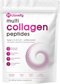 Multi Collagen Protein Powder, 2lbs-Unflavored, with Hyaluronic Acid & Vitamin C, Skin, Hair & Joint Support, 32 Oz