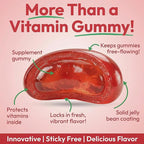 Biotin Jelly Bean Gummy Vitamins, Extra Strength Biotin for Hair, Skin and Nails, 5000mcg per Serving, Hair Growth Vitamins for Men and Women, 120 Strawberry Blast Jelly Beans, Kosher