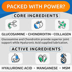BARK&SPARK Liquid Glucosamine for Dogs w/Collagen (32 OZ) Advanced Mobility Joint Supplement for Dogs - Advanced Formula w/Chondroitin, MSM - Hip & Joint + Skin & Coat Care - Made in USA