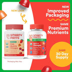 SmartyPants Organic Kids Multivitamin Gummies: Omega 3 (ALA), Beta Carotene, Vitamin B12, B6, A, K & Zinc for Immune Support, Biotin, Vegetarian, Three Fruit Flavors, 120 Count (30 Day Supply)