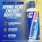 Ronnie Coleman Signature Series L-Carnitine XS 3000 Liquid, Amino Acids Metabolism and Lean Muscle Strength Support, Stimulant Free, Sugar Free, Zero Carbs, Blue Razz, 16 Oz