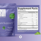 URVI® Neuro Gummies – 500mg Glycine, 150mg L-Theanine (high Potency), Vitamins B1 & B6 for Rest & Sleep, Relaxation, Calm Focus, Stress Relief – Caffeine- & Sugar-Free– Green Tea & Apple – 60 Count