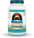 Source Naturals Wellness Formula Bio-Aligned Vitamins & Herbal Defense for Advanced Immune Support* - Dietary Supplement & Immunity Booster - 120 Capsules
