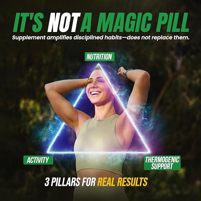 Thermogenic Fat Burner Brazilian Lean - Weight Loss Pills for Women & Men | Appetite Suppressant & Metabolism Booster w/Green Tea, Garcinia | Belly Fat, Energy & Bloating Support - 30 Capsules