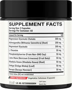 9in1 Cortisol Supplement - Ashwagandha and Magnesium Glycinate and Chelate - Brain Health & Restful Night & Mood Balance - 90 Capsules Supply 45 Days