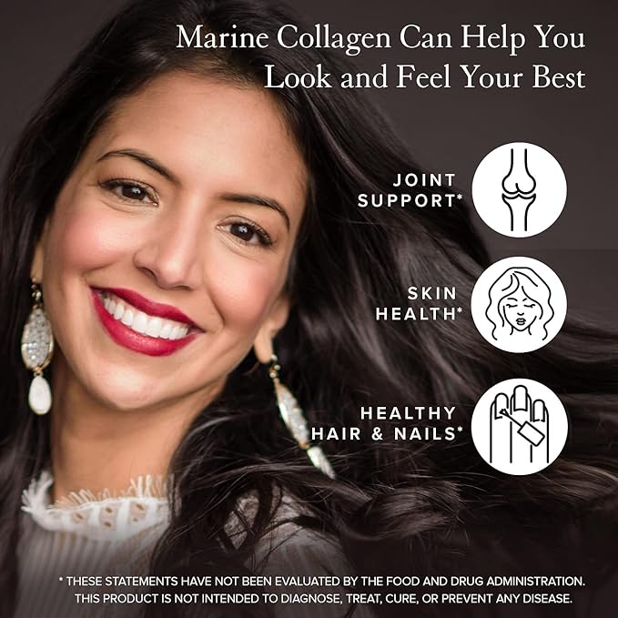 Truvani Wild Caught Hydrolyzed Marine Collagen Protein Powder | Collagen Protein Supplement with Type 1,2 & 3 | Non-GMO | Gluten Free Fish Collagen | 15 Servings