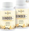 Resciency Detox Binder Supplement – Activated Charcoal, Zeolite, Bentonite Clay, Milk Thistle, Proprietary Blends - Liver & Gut, Max Absorption, 180 Vegan Capsules