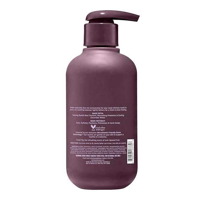 Niches & Nooks Gentle Nooks Cleanser – Fresh Fig – pH Balanced Feminine Wash, Intimate Cleanser for Women, Lightly Scented, Sensitive Skin Friendly – 7 oz