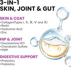 Collagen Drops for Dogs – 4oz Liquid Support for Healthy Joints and Coat Condition