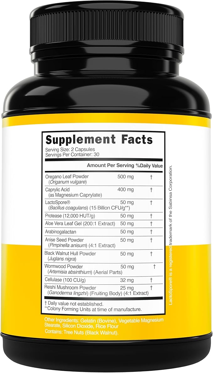 Candida Cleanse Detox (60 Count) Advanced 11-in-1 Formula for Overgrowth Treatment with Candida Killer Complex for Men and Women - Third Party Tested - Made in USA