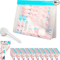 Disposable Protein Powder Travel Containers – 60Pcs Single-Use Protein Powder Bags, Leakproof Mess-Free Supplement Storage with Pouch & Scoop for Gym, Travel, Work, Flight & On-the-Go Lifestyles