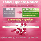 Magnesium Glycinate Gummies, Sugar Free Magnesium Supplement w/Ashwagandha, Zinc, Vegan Magnesium Glycinate Supplement for Adults - 60 Cherry Gummies