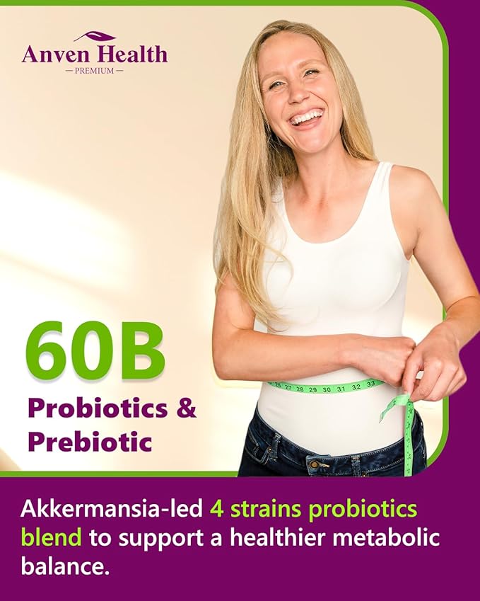 Menopause Supplements for Women 60 Billion with Akkermansia Probiotic & Prebiotic, Vitamin D & E for Hormone Balance, Metabolism, Gut Health, Hot Flashes - Non-GMO | 180 Caps