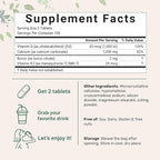 Calcium 1,200mg with Vitamin D3 & K2, 300 Tablets | Calcium Supplements for Women & Men | Mineral Complex Support Bone, Teeth, Colon & Cardiovascular Health | Non-GMO, Gluten-Free
