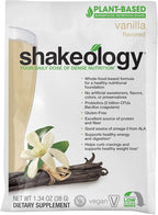 BODi Shakeology Plant-Based Vegan Protein Powder – Gluten-Free Superfood Shake with Vitamins & Minerals – Helps Support Healthy Weight Loss & Gut Health, Vanilla, 14 Individual Packets