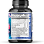 Stress Support Supplement - Extra Strength Ashwagandha, GABA, Magnesium, L-Theanine for Relief - Supports Mood & Focus - Naturally Calm, Unwind & Relax - Eases Tension & Nervousness - 120 Capsules