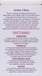 Womaness Active Glow Hair Skin and Nails Vitamins for Women - Hair Growth Vitamins with Hyaluronic Acid - Biotin and Curcumin - Nail Care, Joint Support and Glow Supplements for Dry Skin - 30 Capsules