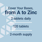 Life Extension Two-Per-Day Multivitamin - Packed with Over 25 Vitamins, Minerals & Extracts -Vitamins B6, C, D - Zinc - Two-Month Supply - Non-GMO, Gluten-Free - 120 Tablets