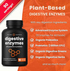 NutraChamps Digestive Enzymes with Probiotics and Prebiotics for Women & Men - 90 Vegan Capsules with Bromelain for Bloating & Optimal Gut Health
