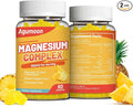 Magnesium Complex Gummies 800mg with Zinc & Vitamins B6, B12, C, D3, 120 Pineapple Gummies, High Absorption Glycinate, Citrate, Malate, Non-GMO, Gluten-Free