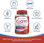 Doctor's Recipes CoQ10 200mg Per Serving, High Absorption Coenzyme Q10 Supplement with Olive Oil, Heart & Vascular Health, Energy Production & Antioxidant Support, 4 Month Supply, 240 Softgels