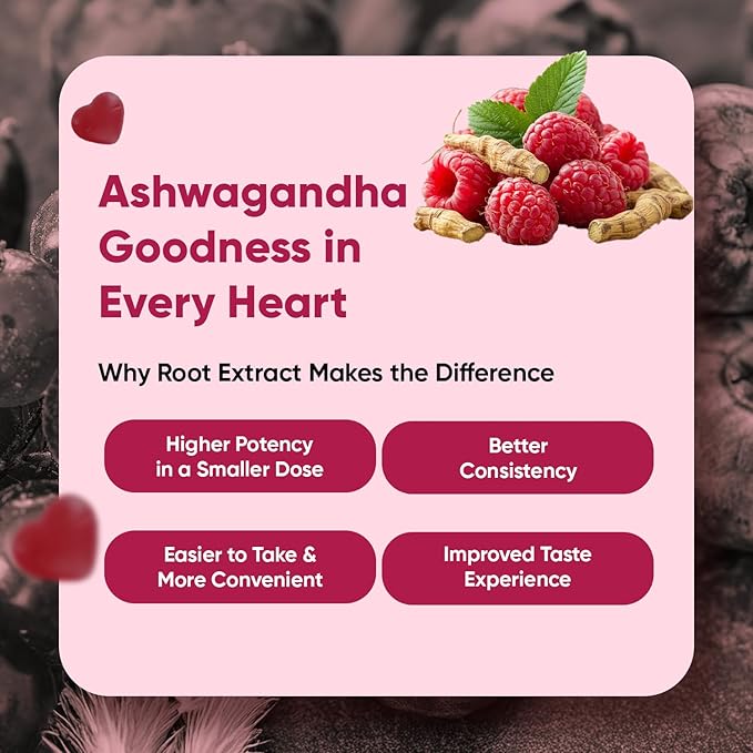 WeightWorld Ashwagandha Gummies for Stress Relief, Healthy Sleep & Energy Booster | 120 Count (2-Month Supply) | Vegan Ashwagandha Supplements Gummies | Natural Raspberry-Flavor, Non-GMO, Gluten-Free