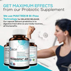 Dainova Probiotics for Women Vaginal Health, Urinary Tract Health, Yeast Infection & UTI I 40 Bil CFU Active Prebiotics and Probiotics for Women I Shelf-Stable I Acid-Resistant I 60 Caps