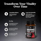 Natures Craft Horny Goat Weed for Men - Extra Strength Male Supplement with Black Maca Root, Tongkat Ali, Saw Palmetto & Panax Ginseng Extract for Stamina & Energy - 90 Count