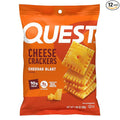 Quest Nutrition Cheese Crackers, Cheddar Blast, 10g Protein, 5g Net Carbs, 1g Sugar, Made with Real Cheese, High Protein Snack, 12 Packs (1.06 oz Bags)