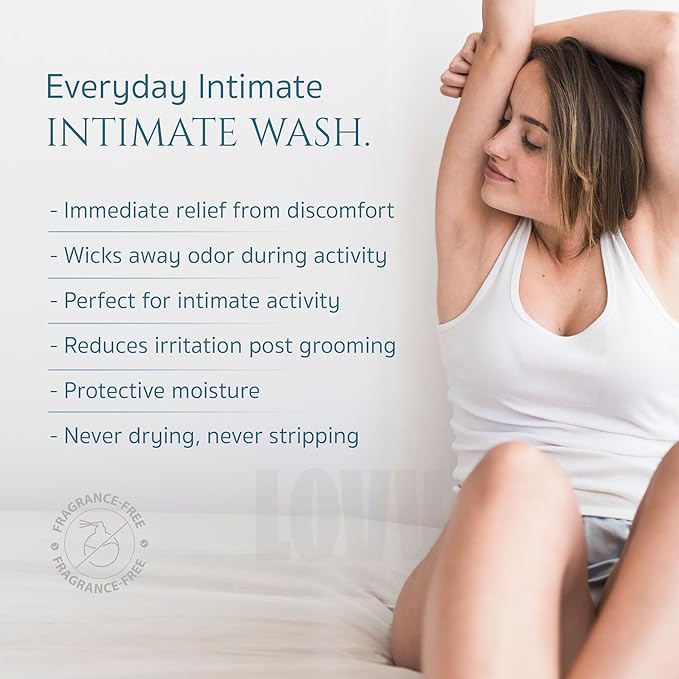 LOVV PureBalance Vulva Daily Cleanser | 6 Fl Oz | pH Balanced Feminine Body Wash Women with Hyaluronic Acid Probiotics & Prebiotics Gentle Intimate Wash for Women Supports Healthy Flora Fragrance Free