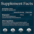 Doctor's Best High Absorption Magnesium Glycinate Lysinate Supplement for Sleep Support - Chelated Magnesium Tablets for Women & Men, 200mg per Serving, Supports Calm & Relaxation, Vegan - 240 Count