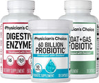 Physician's CHOICE Gut Guardian Bundle: Advanced Bloating & Digestion Support with 60 Billion Probiotic, Digestive Enzymes & Bloat + Gas Probiotic - Daily Gut Health Support for Women and Men