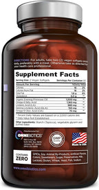 OmniBiotics Organic Evening Primrose Oil for Women – Clinical Strength 1500mg per Capsule, 10% GLA, Cold-Pressed, Non-GMO, Hormone Balance for Women – 120 Vegan Softgel Capsules