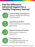 Rainbow Light 35+ Mom & Baby + Multivitamin | 60 Caplets | Prenatal and Postnatal Nutrition | Real Food Nutrients, Digestive Enzymes & Probiotics | Essential Vitamins and Minerals for Women
