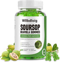 Soursop Graviola Gummies Soursop Leaves Extract- Natural Sour SOP Gummy w/Zinc & Vitamin C-Supports Immunity,Antioxidant,Liver & Digestive,Gluten Free,Vegan,60 Gummies