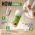NaturalSlim MagicMag Magnesium Citrate Powder Drink for Relaxation, Stress, Constipation, Better Rest & Digestive Health, Magnesium Supplement for Women and Men, Strawberry & Lime Flavored 8oz
