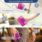 2026 New Extra Large Pill Box with Medicine Labels Travel Essentials Daily Med Container Mini Medication Organizer Storage Organizer Case 7 Day Pill Organizer(Pink)