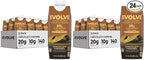 Evolve Plant Based Protein Shake, Chocolate Caramel, 20g Vegan Protein, Dairy Free, No Artificial Sweeteners, Non-GMO, 10g Fiber, 11oz, (24 Pack)
