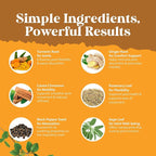 Organic Turmeric Liquid Drops for Adults - Liquid Turmeric Curcumin with Black Pepper Cinnamon and Ginger for Joints Digestion Immunity & More-Organic Supplement Concentrate - 2 Fl Oz (2 Pack)