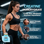 Creatine Gummies for Women & Men - Creatine Monohydrate Gummies Tasty Chewable Supplement, Muscle Support & Energy Boost (2 Pack)