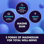 Magnesium Glycinate 2150MG, High Absorption Magnesium Glycinate, Citrate, Malate, Sugar-Free,Vegan, Inspired by Wellness Traditions Like Arjuna, 60 Wild Orange Flavor Chews