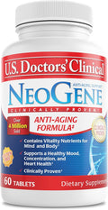 U.S. Doctors’ Clinical NeoGene (Formerly) GH3 Clinically Proven Aging Support Supplement with Nutrients for Supporting Mood, Cognition, Heart Health, Antioxidant Support [1 Month - 60 ct.]