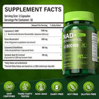 Liposomal NAD Supplement with Resveratrol 61800mg Per Bottle – NAD Resveratrol for Women & Men – High Purity 1200mg NAD+ Supplement for Energy & Healthy Aging, Glutathione, Turmeric – 90 Count