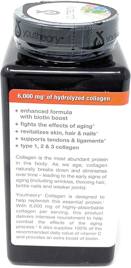 youtheory Collagen Plus Biotin, 390 Tablets (5 Pack)