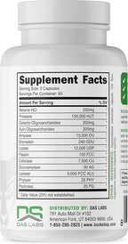 Bucked Up Digestive Enzymes (1500 mg), Essentials (60 Servings, 120 Capsules)