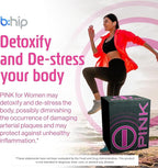 bhip Pink for Women (Alive) - Pure Blend for Vitality, Stamina & Clarity, Energy Drink Mix Packets - Ideal for Active Women on The Go - 30 Servings